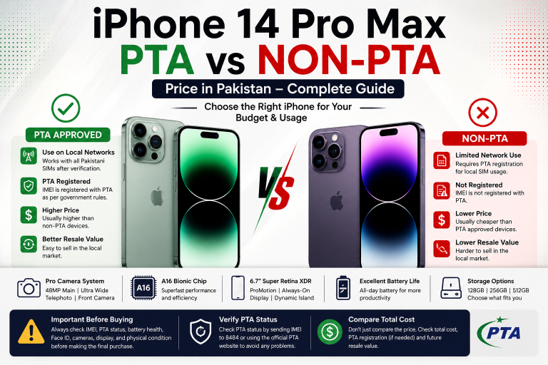 iPhone 14 Pro Max PTA vs Non-PTA