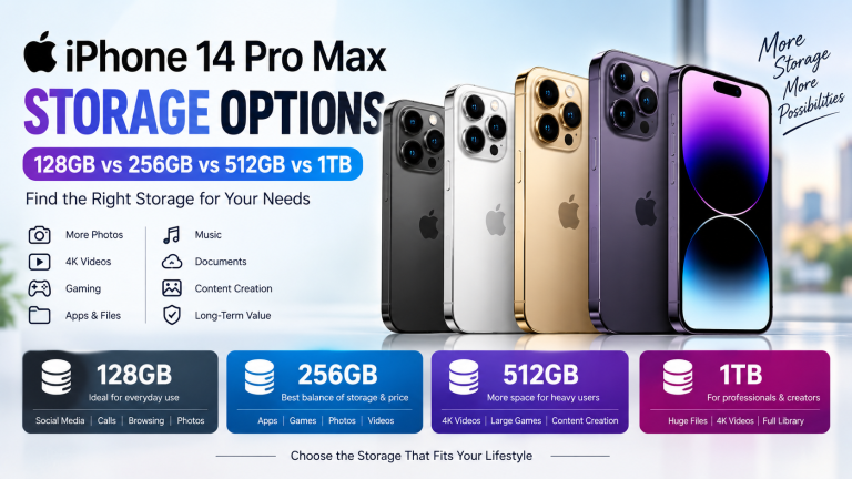 iPhone 14 Pro Max Storage: 128GB vs 256GB vs 512GB vs 1TB
